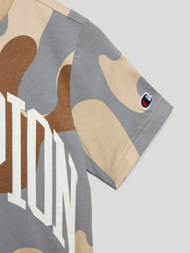 CHAMPION T-Shirt Mit Allover-Muster Modell 'Rochester' - Camel 4 CHAMPION T-Shirt Mit Allover-Muster Modell 'Rochester' - Camel – Bild 2