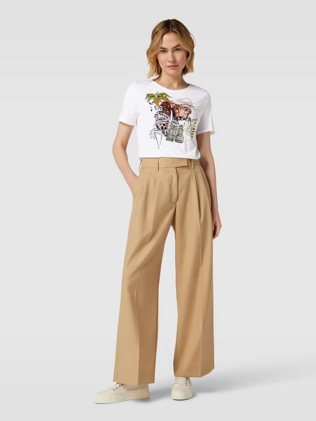 Marc Cain T-Shirt Mit Motiv-Print - Weiß 3 Marc Cain T-Shirt Mit Motiv-Print - Weiß