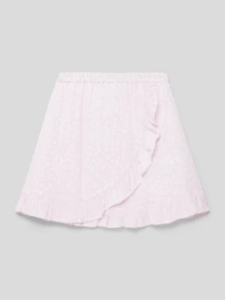 Happy Girls Rock Aus Viskose Mit Allover-Muster - Hellrosa