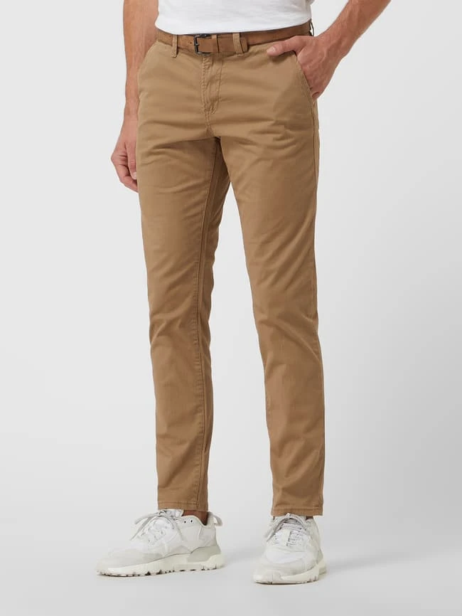 Tom Tailor Denim Slim Fit Chino Mit Gürtel - Camel 6 Tom Tailor Denim Slim Fit Chino Mit Gürtel - Camel – Bild 4