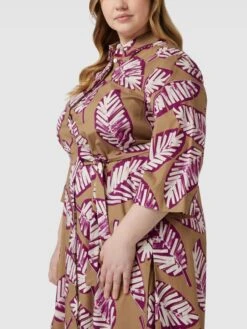 Marina Rinaldi Blusenkleid Mit Floralem Allover-Muster Modell 'DANESE' - Sand -Beliebt Bekleidungsgeschäft 618kgcpl8golch9k8d958i2i9t65agpkal436ia98d430kih95336hho9sp42d9paor4agqc8la52lhg993jcopk74s66e1mcoqjcdhk74s30e9icpi36opi70s64dpi70p6ae0