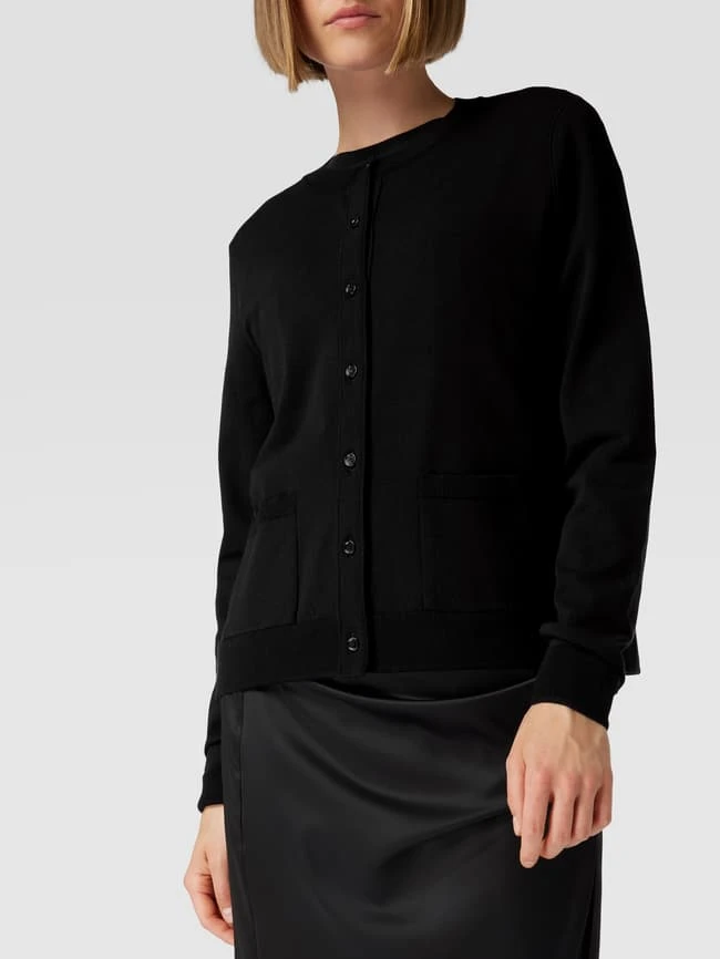 Marc Cain Strickjacke Mit Label-Detail - Schwarz 5 Marc Cain Strickjacke Mit Label-Detail - Schwarz – Bild 3