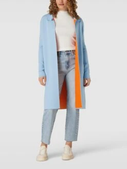 Emily Van Den Bergh Knielanges Kleid Mit Statement-Print - Hellblau