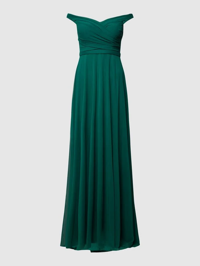 TROYDEN COLLECTION Abendkleid Mit Breiten Trägern - Smaragdgrün 4 TROYDEN COLLECTION Abendkleid Mit Breiten Trägern - Smaragdgrün – Bild 2