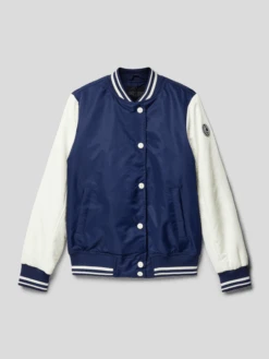 CARS JEANS College-Jacke Mit Two-Tone-Machart Modell 'L O I S E' - Marineblau