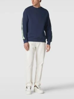 Armedangels Sweatshirt Mit Rundhalsausschnitt Modell 'PAANU' - Dunkelblau