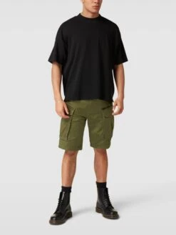G-Star Raw Cargoshorts Mit Knopf- Und Reißverschluss - Olivgrün