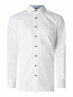 OLYMP Regular Fit Business-Hemd Aus Popeline - Weiß