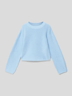 Garcia Strickpullover Mit Rundhalsausschnitt - Hellblau