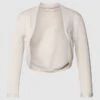 Jake*s Cocktail Bolero Mit Strukturmuster - Metallic Rosa