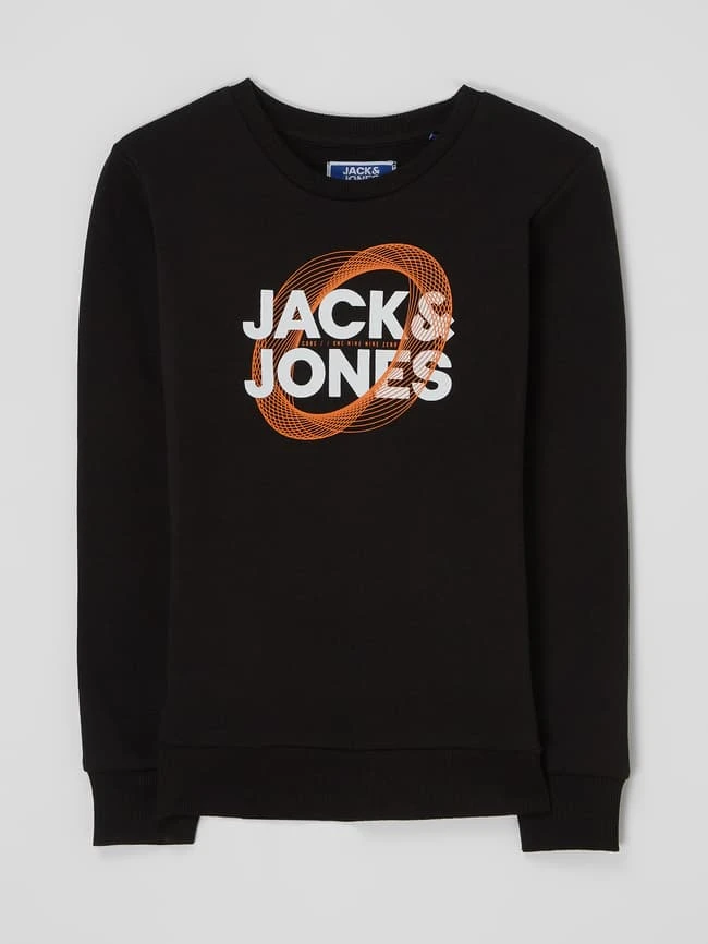 Jack & Jones Sweatshirt Aus Baumwollmischung Modell 'Luca' - Schwarz 3 Jack & Jones Sweatshirt Aus Baumwollmischung Modell 'Luca' - Schwarz