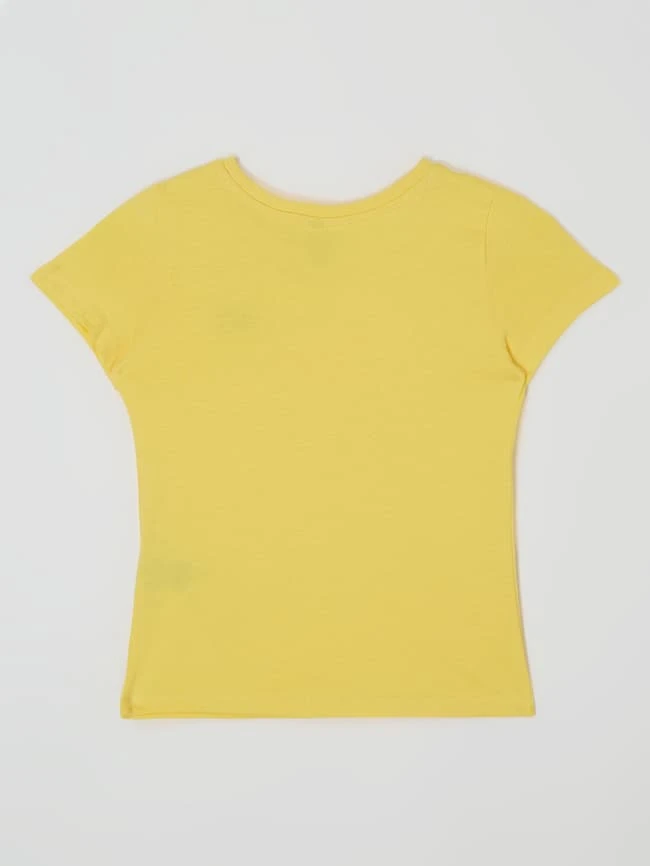 Only T-Shirt Aus Baumwolle Modell 'Weekday' - Hellgelb 5 Only T-Shirt Aus Baumwolle Modell 'Weekday' - Hellgelb – Bild 3