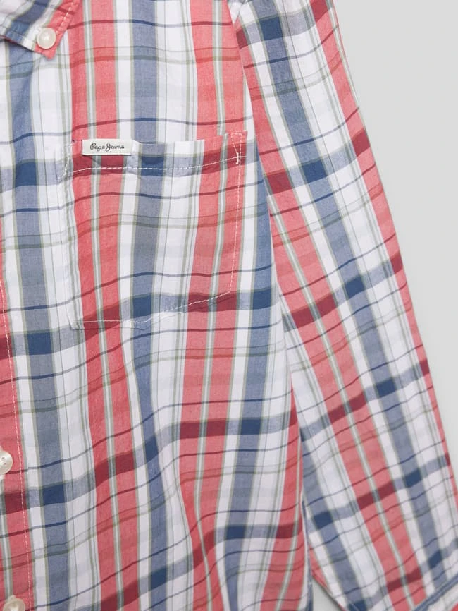 Pepe Jeans Hemd Mit Karomuster Modell 'MARPLE' - Rot 4 Pepe Jeans Hemd Mit Karomuster Modell 'MARPLE' - Rot – Bild 2