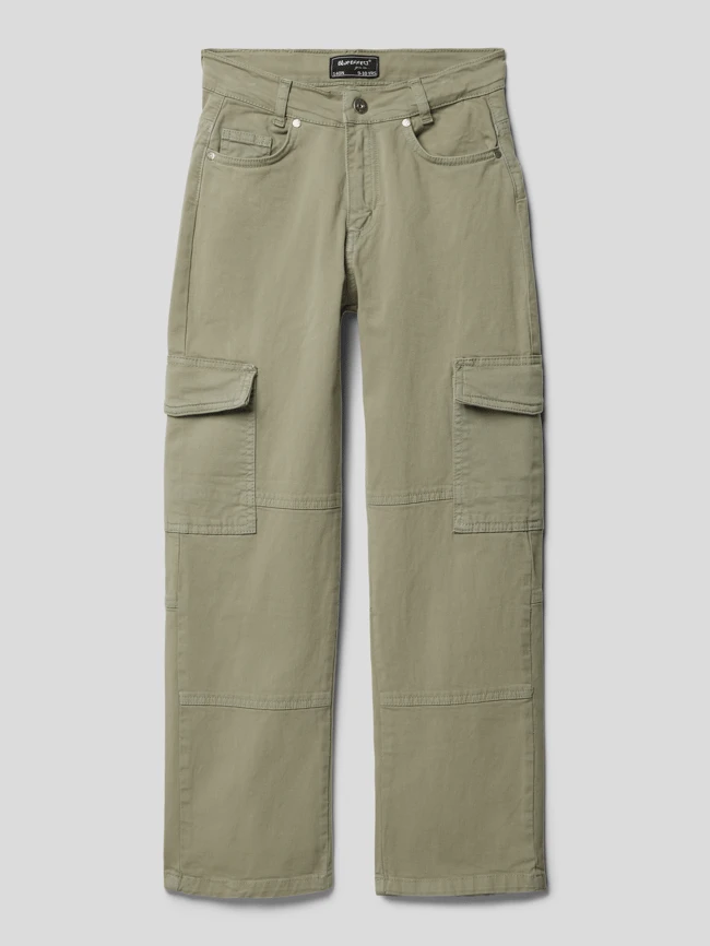 Blue Effect Cargohose Mit Label-Details - Lindgrün 3 Blue Effect Cargohose Mit Label-Details - Lindgrün