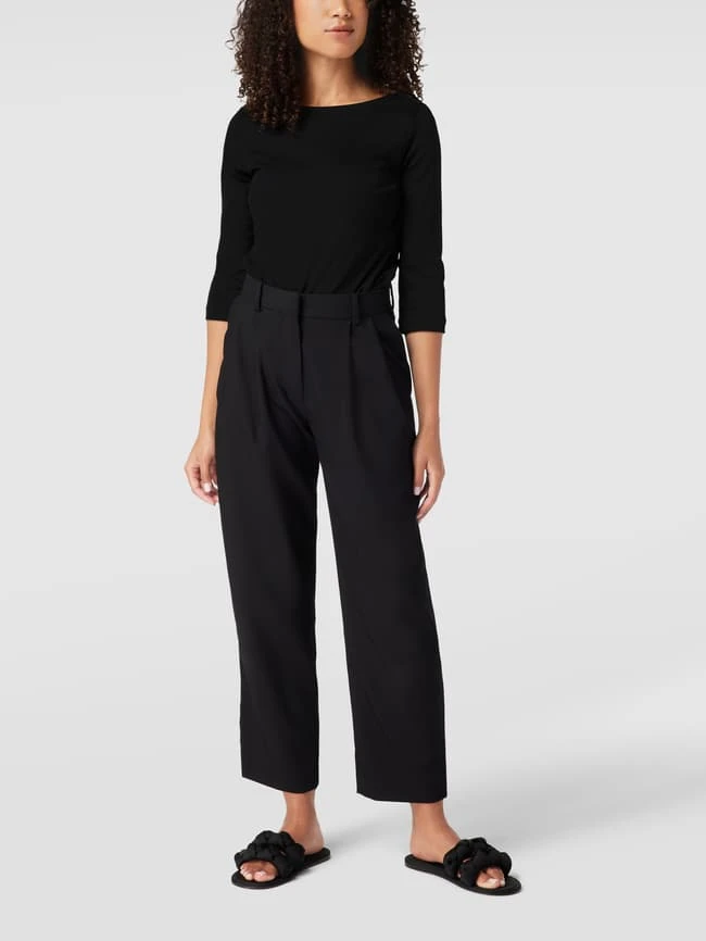 Christian Berg Woman T-Shirt Mit 3/4-Arm Und Dekorativen Knöpfen - Schwarz 3 Christian Berg Woman T-Shirt Mit 3/4-Arm Und Dekorativen Knöpfen - Schwarz