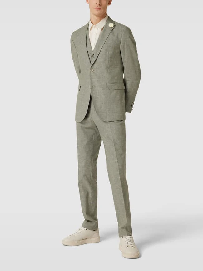 CG - Club Of Gents Slim Fit Anzughose In Melierter Optik Modell 'Paco' - Hellgrün 3 CG - Club Of Gents Slim Fit Anzughose In Melierter Optik Modell 'Paco' - Hellgrün