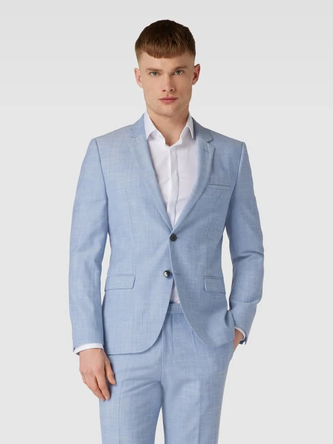 HUGO 2-Knopf-Sakko Mit Allover-Muster Modell 'Arti' - Bleu 6 HUGO 2-Knopf-Sakko Mit Allover-Muster Modell 'Arti' - Bleu – Bild 4