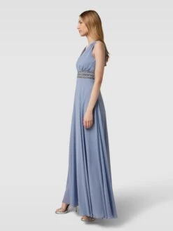 Jake*s Cocktail Abendkleid Mit Rückenausschnitt - Blau