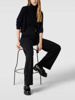 MORE&MORE More & More Bolero Aus Viskose-Mix Mit Schalkragen - Marineblau