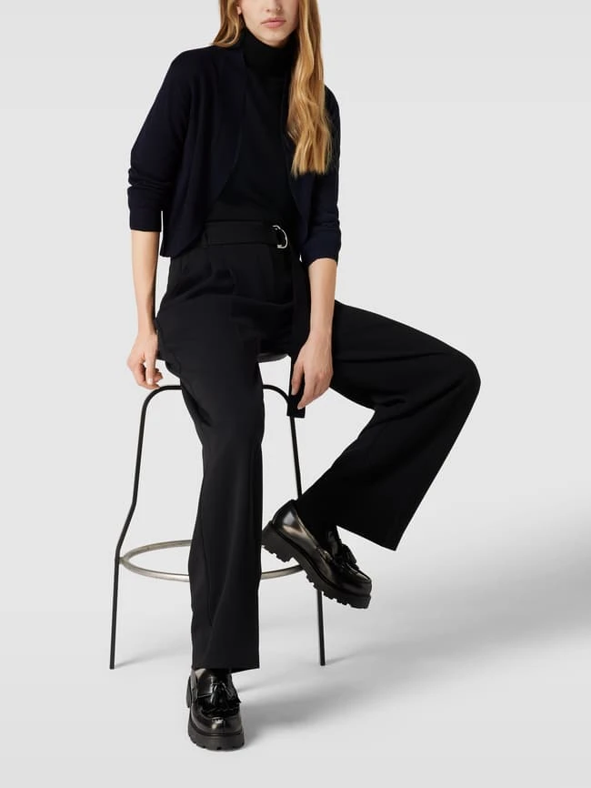 MORE&MORE More & More Bolero Aus Viskose-Mix Mit Schalkragen - Marineblau 3 MORE&MORE More & More Bolero Aus Viskose-Mix Mit Schalkragen - Marineblau