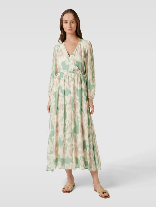 Jake*s Collection Midikleid Mit V-Ausschnitt - Hellgrün 6 Jake*s Collection Midikleid Mit V-Ausschnitt - Hellgrün – Bild 4