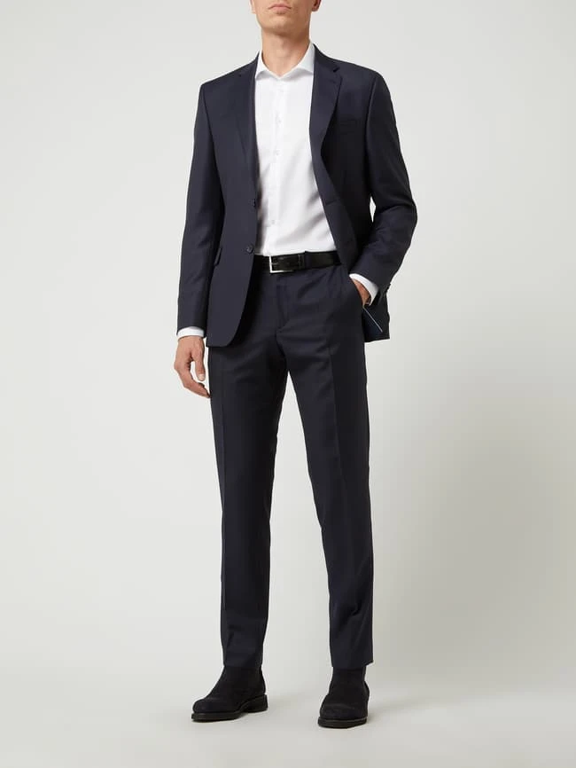 DIGEL Modern Fit Anzughose Aus Schurwolle Modell 'Per' - Marineblau 3 DIGEL Modern Fit Anzughose Aus Schurwolle Modell 'Per' - Marineblau