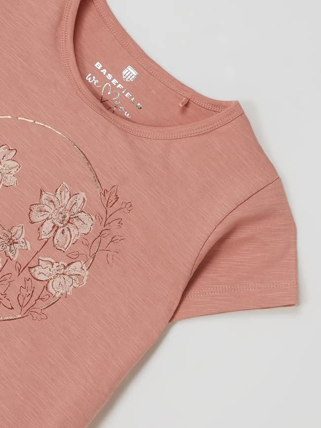 Basefield T-Shirt Mit Print - Rosé 4 Basefield T-Shirt Mit Print - Rosé – Bild 2