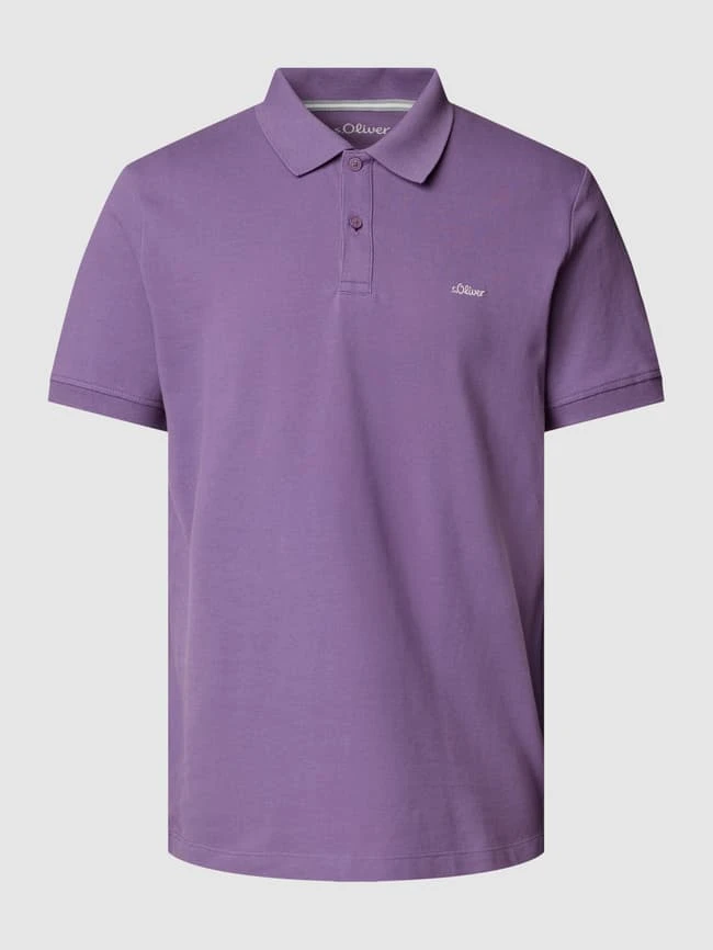 S.Oliver RED LABEL Poloshirt Mit Logo-Stitching - Violett 4 S.Oliver RED LABEL Poloshirt Mit Logo-Stitching - Violett – Bild 2