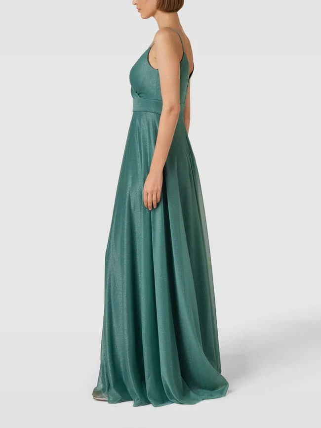 TROYDEN COLLECTION Abendkleid In Schimmernder Optik - Petrol 6 TROYDEN COLLECTION Abendkleid In Schimmernder Optik - Petrol – Bild 4