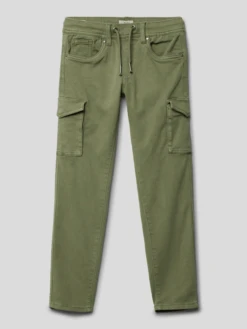 Pepe Jeans Cargohose Im 5-Pocket-Design Modell 'CHASE' - Olivgrün