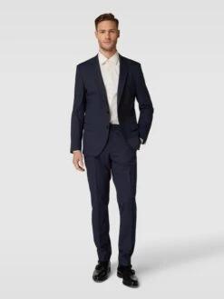 HUGO 2-Knopf-Sakko Mit Label-Detail Modell 'Henry' - Marineblau