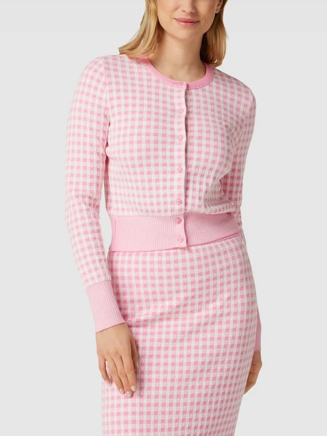 Marc Cain Strickjacke Mit Allover-Muster - Pink 6 Marc Cain Strickjacke Mit Allover-Muster - Pink – Bild 4