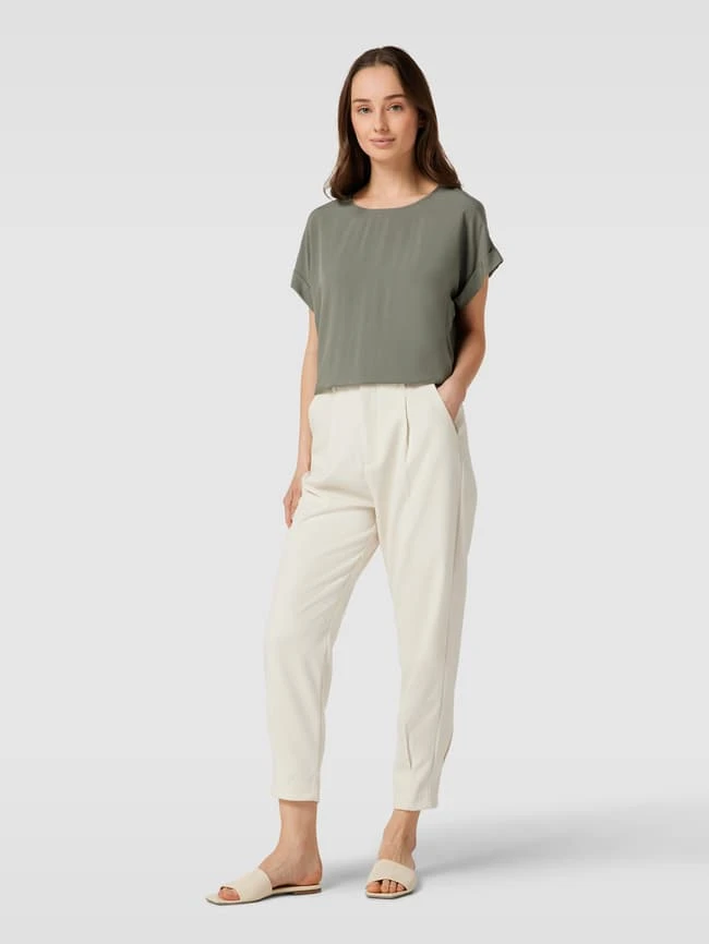 Montego Blusenshirt Aus Reiner Viskose Mit Kellerfalte - Schilf 3 Montego Blusenshirt Aus Reiner Viskose Mit Kellerfalte - Schilf