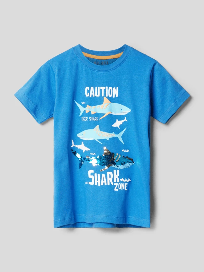Blue Seven T-Shirt Mit Motiv-Print - Royalblau 3 Blue Seven T-Shirt Mit Motiv-Print - Royalblau