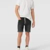 REVIEW Jeansshorts Mit Label-Patch - Dunkelgrau