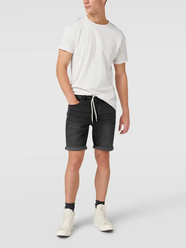 REVIEW Jeansshorts Mit Label-Patch - Dunkelgrau 3 REVIEW Jeansshorts Mit Label-Patch - Dunkelgrau