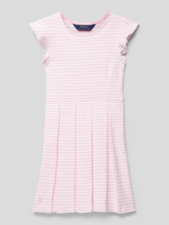 Polo Ralph Lauren Teens Kleid Mit Streifenmuster - Rosa