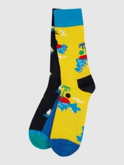 Happy Socks Socken Mit Stretch-Anteil Im 2er-Pack - Blau