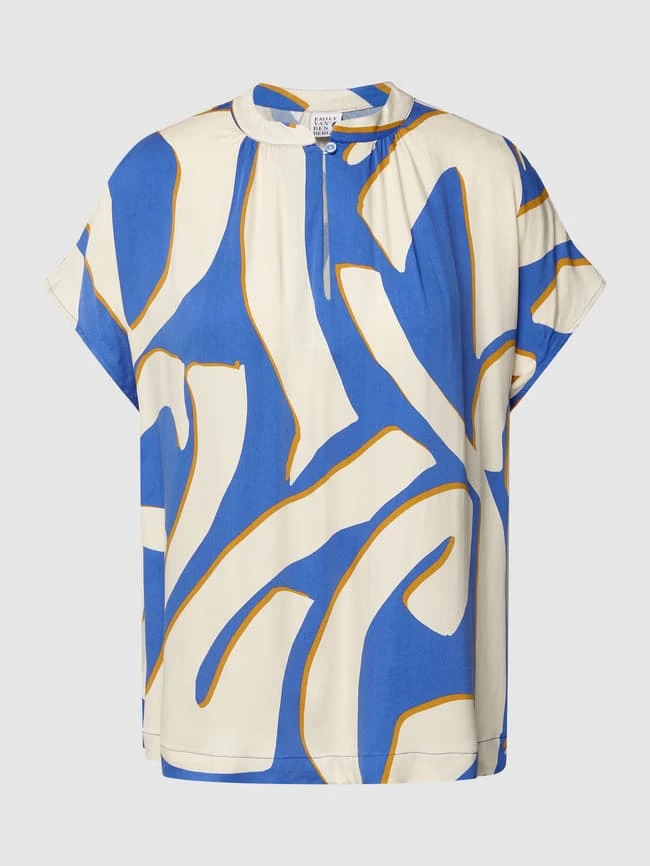 Emily Van Den Bergh Schlupfbluse Mit Kappärmeln - Royalblau 4 Emily Van Den Bergh Schlupfbluse Mit Kappärmeln - Royalblau – Bild 2