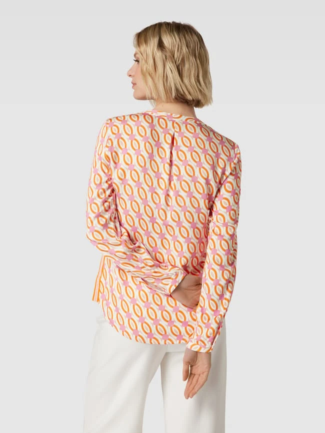 Emily Van Den Bergh Bluse Mit Allover-Muster Aus Reiner Viskose Modell 'Retro' - Pink 7 Emily Van Den Bergh Bluse Mit Allover-Muster Aus Reiner Viskose Modell 'Retro' - Pink – Bild 5