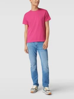 Gant T-Shirt Mit Label-Stitching - Pink