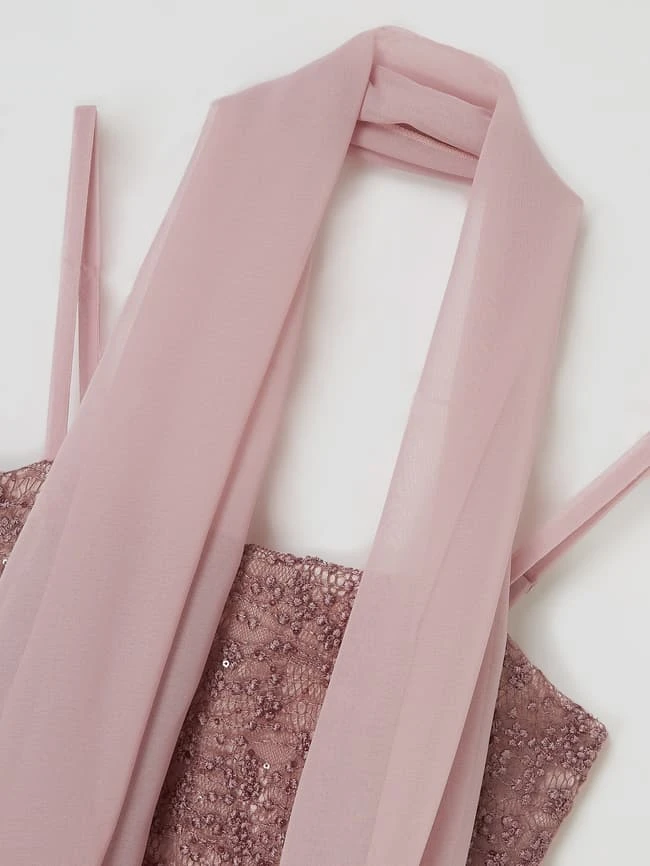 G.O.L. Kleid Aus Spitze Und Chiffon - Mauve 4 G.O.L. Kleid Aus Spitze Und Chiffon - Mauve – Bild 2