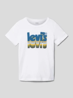 Levi’s® Kids T-Shirt Mit Logo-Print - Weiß