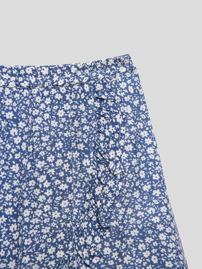 Happy Girls Rock Aus Viskose Mit Allover-Muster - Blau 4 Happy Girls Rock Aus Viskose Mit Allover-Muster - Blau – Bild 2