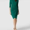 Paradi Cocktailkleid In Wickel-Optik - Smaragdgrün