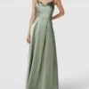 Laona Abendkleid Mit Wasserfall-Ausschnitt - Lindgrün