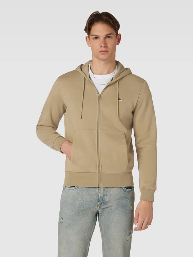 Lacoste Sweatjacke Mit Label-Detail - Beige 6 Lacoste Sweatjacke Mit Label-Detail - Beige – Bild 4