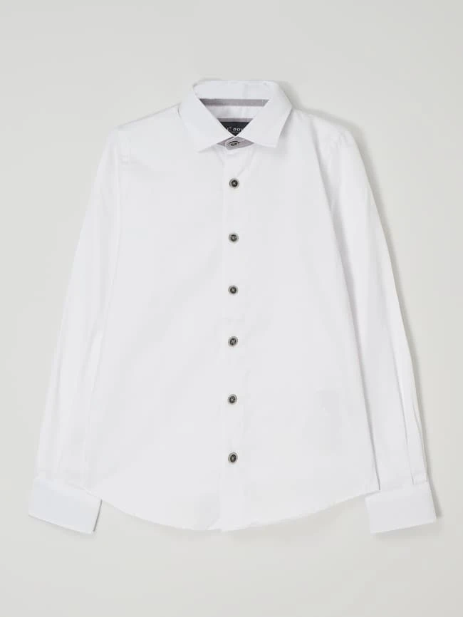 G.O.L. Slim Fit Hemd Aus Baumwollmischung - Weiß 3 G.O.L. Slim Fit Hemd Aus Baumwollmischung - Weiß