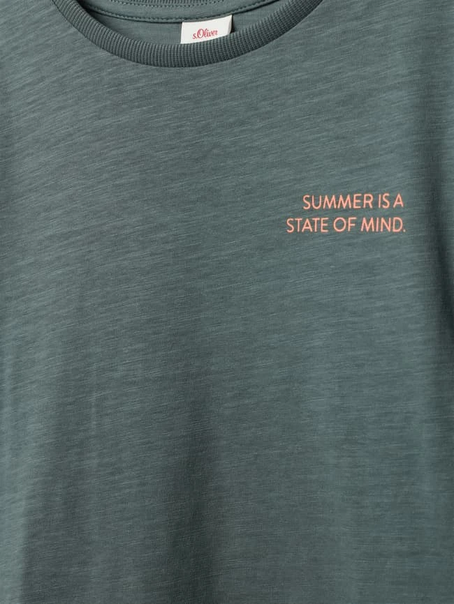 S.Oliver RED LABEL T-Shirt Mit Motiv-Print - Dunkelgrün 4 S.Oliver RED LABEL T-Shirt Mit Motiv-Print - Dunkelgrün – Bild 2