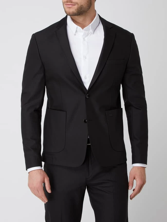 MOS MOSH Slim Fit 2-Knopf-Sakko Mit Stretch-Anteil Modell 'Blair' - Schwarz 6 MOS MOSH Slim Fit 2-Knopf-Sakko Mit Stretch-Anteil Modell 'Blair' - Schwarz – Bild 4